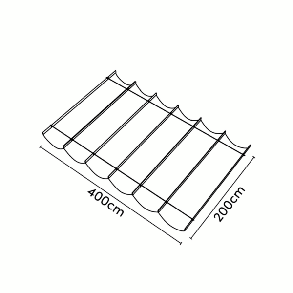 schaduwdoek rechthoek 4x2